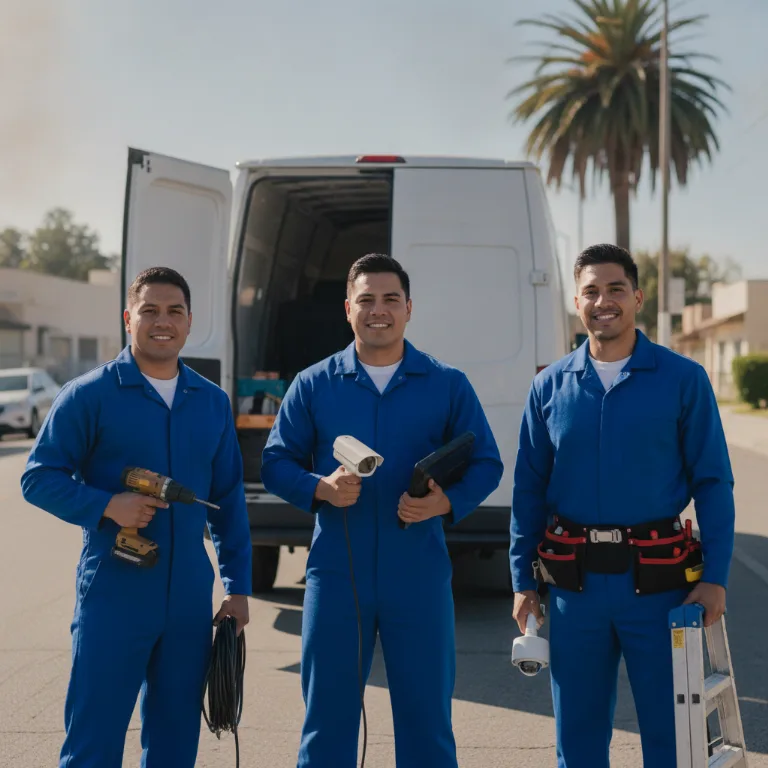 Instalación Cámaras Seguridad equipo en Rosarito